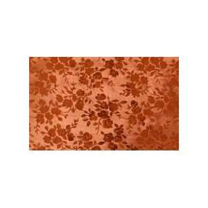  Copper Floral Embossed Metallic Paper
