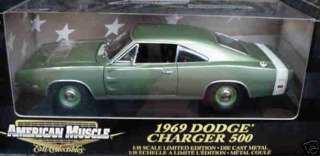 ERTL 118 1969 Dodge Charger 500 Green  