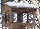 New Stovall Wood Pavilion Bird Seed Feeder 15# Hopper
