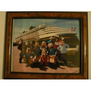 Disney Cruise Line Characters Picture with Frame 9 Characters with 