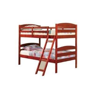  Erik Twin Over Twin Bunk Bed in Cherry