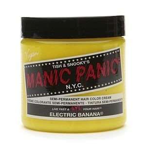 Manic Panic Semi Permanent Hair Color Cream, Electric Banana, 4 fl oz