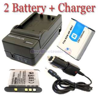 NP BK1 Battery+Charger For Sony DSC W190 W180 MHS PM1  