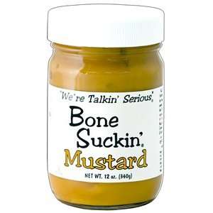 Bone Suckin, Award Winning Mustard, 12 Grocery & Gourmet Food