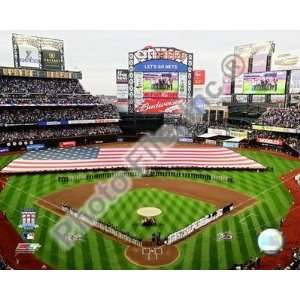  New York Mets Citi Field Opening Game w/Flag 8x10 Sports 