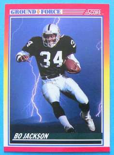 This listing is for a BO JACKSON, 1990 SCORE GROUND FORCE #330.