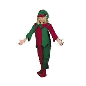  Santa Elf Child Costume Dress up Christmas 6 8 Years Toys 