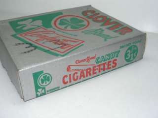 VINTAGE CLOVER CANDY CIGARETTES STORE BOX DISPLAY  