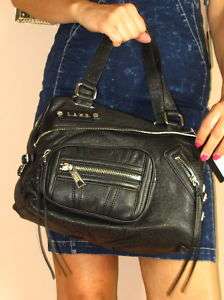 348 LAMB Gwen Stefani Soft Black Leather Handbag NWT  