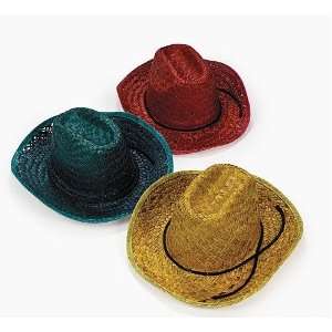  Childs Cowboy Hat Assortment (1 dz) Toys & Games