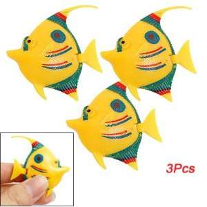  Como Wiggled Tail Tri Color Plastic Fish Decor 3 Pcs for 