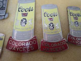 ML Jaycees Pins Colorado 34 Pins rare green blue bases 4 pin sets 