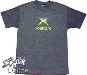BOX Logo Gray Medium T Shirt M PS2 GC 360 PS3 GB  