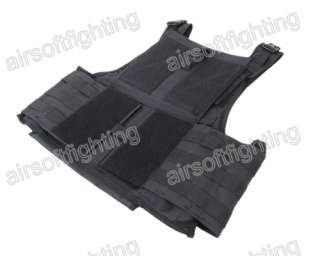 Airsoft Tactical MOLLE Assault Vest Black  