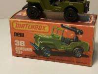 MATCHBOX LESNEY SUPERFAST NO.38 ARMOURED JEEP, BOXED  