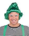mens green oompa loompa curly funny elf costume wig adult