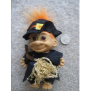  Russ Berrie Witch Troll, with Orange Hair 