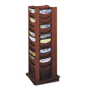   Compartments, 17 3/4w x 17 3/4d x 49 1/2h, Mahogany