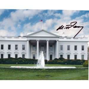 2012 Presidental Candidate MITT ROMNEY Signed Autographed White House 