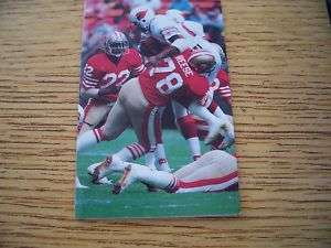1981 NFL San Francisco 49ers Football Pocket Schedule  