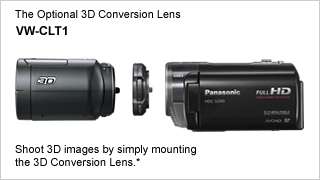   3D Conversion Lens and Step up Ring is required for shooting 3D images