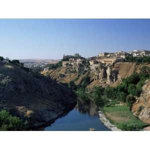  View to West Along Tagus Gorge, Toleldo, Castile La Mancha 