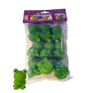  Passover Frogs   9 Plastic Squeaking Frogs, Soft Plastic 