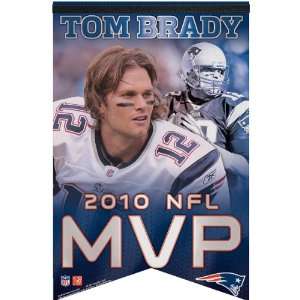   New England Patriots Tom Brady 2010 MVP 17x26 Premium Banner Each