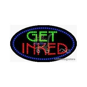 Get Inked LED Sign 15 inch tall x 27 inch wide x 3.5 inch deep outdoor 
