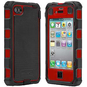   Hard core Case for iPhone 4 / 4S, Black / Red, New 759059004421  