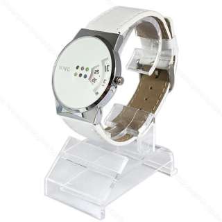 New Fashion Sport Style Unisex LED Leather Wrist Band Watch WMG  