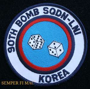 90TH BOMB SQUADRON KOREA PATCH US AIR FORCE WOW ELENDORF AFB ALASKA F 