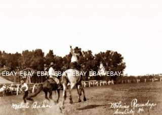 1920S COWGIRL MABEL BAKER McLAINS ROUND UP SUN CITY KS  