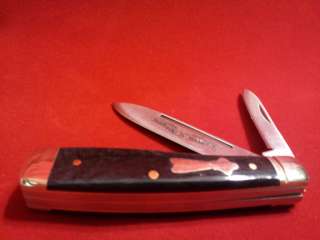 Schrade Walden Gunstock Trapper 3 Knife Cutlery & Money Bank FREE 