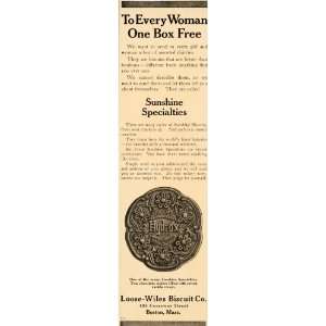   Ad Sunshine Hydrox Loose Wiles Co. Biscuit Cookie   Original Print Ad