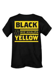 Wiz Khalifa Black And Yellow Lines T Shirt  