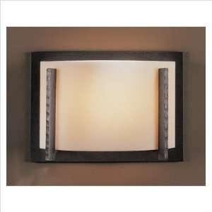   Wall Sconce with White Art Shade Finish Natural lron