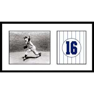  Whitey Ford Framed Photograph with Retired Jersey Number 