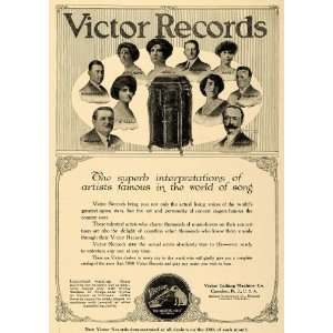   Ad Victor Records Kline Hinkle Whitehill Artists   Original Print Ad