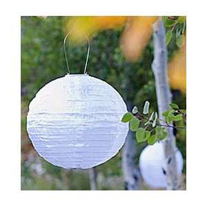  Large White Outdoor Solar Powered Lantern with White Dual 
