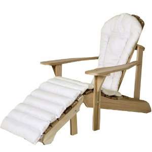  ADIRONDACK Chair /w WHITE CUSHION SET   Cedar Outdoor 
