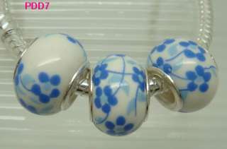 Various Murano Glass Beads European Charm Lampwork Double Core Fit 