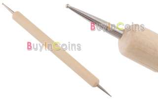 Nail Art Dotting Painting Wooden Rhinestone Pen Tool  
