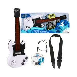  Power Tour Electric Guitar   White Toys & Games