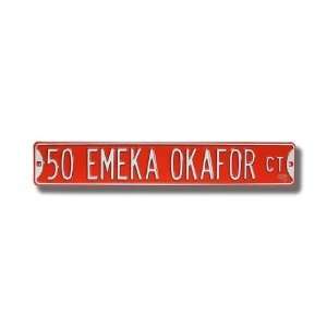 CHARLOTTE BOBCATS 50 EMEKA OKAFOR CT Authentic METAL STREET SIGN (6 