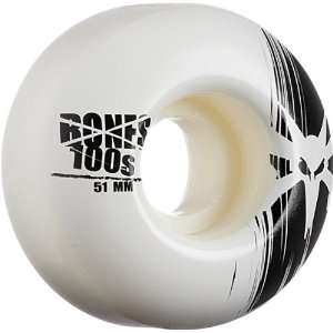 Bones Wheels 100s Standard Skateboard Wheel Set (51mm x 