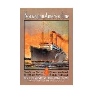  Norwegian America Cruise Line 20x30 poster