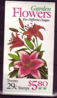 USA 1993 Garden Flowers. Booklet. Unbroken. VF  