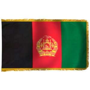  Afghanistan Flag 4X6 Foot Nylon PH and FR Patio, Lawn 
