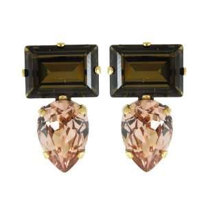  Vintage Rose Swarovski Crystal Earrings Jewelry